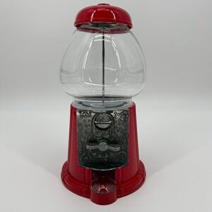 Vintage Carousel Red Gumball Candy Machine Junior Size